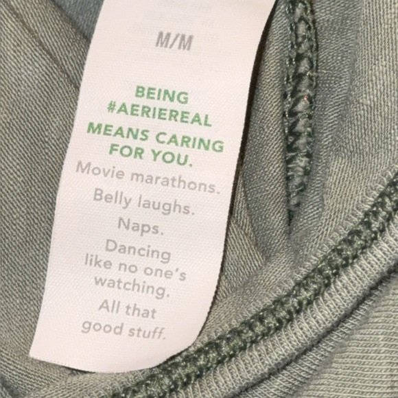 2022 AE AERIE American Eagle WMN MED Green Sleeveless Jumpsuit w/side pockets - Picture 10 of 12